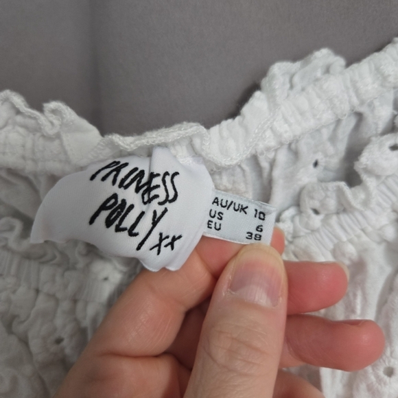 Princess Polly White Eyelet Dress - Picture 3 of 4